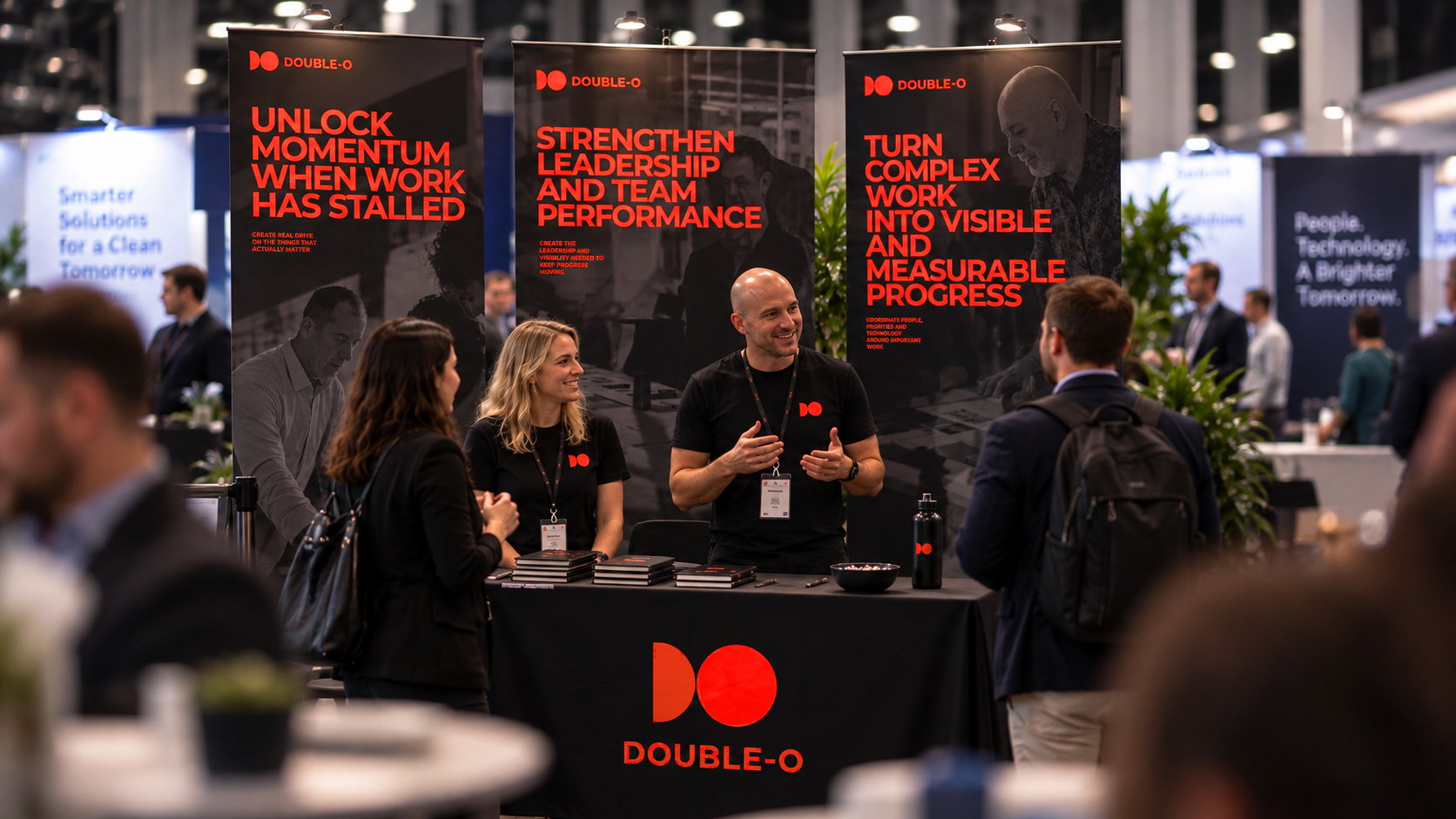 Double-O trade show stand